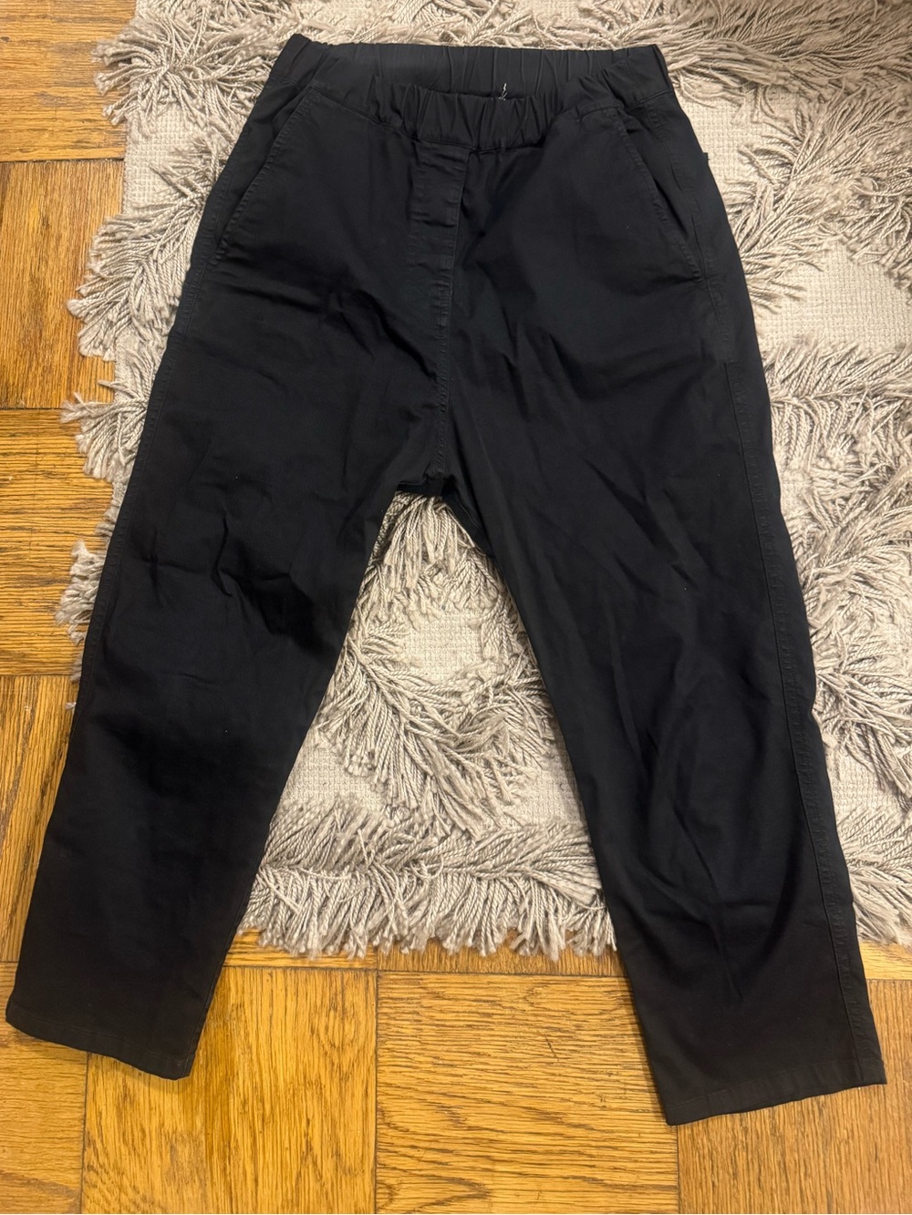Nili Lotan Black Elastic-Waist Pants Sz XS Issue 2609988